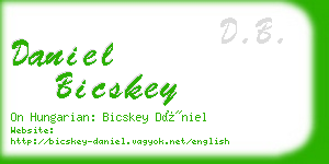 daniel bicskey business card